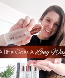 HerStyler Hair Repair Serum - Argan Oil, Vitamin E and Aloe Vera Hair Serum for Frizz Control, Shine and Straightening - Coz Love is in the Hair - 2 Fl. Oz., 60 Ml 2 Fl Oz (Pack of 1) 26 61Fbkkl0zkL