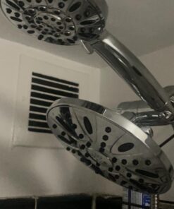 AquaDance 7" Premium High Pressure 3-Way Rainfall Combo Combines The Best of Both Worlds-Enjoy Luxurious Rain Showerhead and 6-Setting Hand Held Shower Separately or Together, Chrome 2.5 Gallon Per Minute 31 61FiKTFsJuL