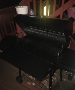 Royal Gourmet CC1830S 30" BBQ Charcoal Grill and Offset Smoker | 811 Square Inch cooking surface, Outdoor for Camping | Black Grill & Smoker 51 61FlXIU4TFL 1