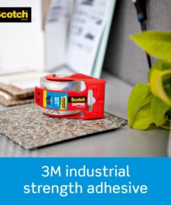 Scotch Heavy Duty Shipping Packing Tape, Clear, Holiday Shipping Supplies, 1.88 in. x 22.2 yd., 6 Tape Rolls with Dispensers 6 Count 38 61FlhxHo3NL