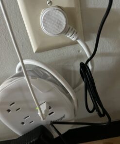 Alitayee USB C Travel Power Strip,Portable Power Strip with 3 Outlets 3 USB Ports Fast Charge, USB Extension Cord with Flat Plug and 4ft Wrapped Around Extension Cord for Cruise Travel Home Office 15.5W USB-4FT 02-White 26 61Flp XaoHL