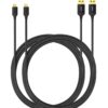 Anker [2-Pack 6ft Nylon Braided Tangle-Free Micro USB Cable with Gold-Plated Connectors for Android, Samsung, HTC, Nokia, Sony and More (Black) Black 24 61Fm2oQrvxL