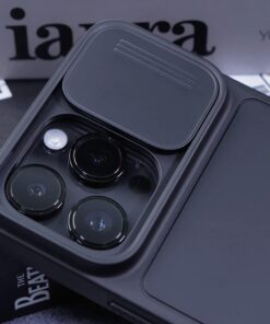 Simtect Designed for iPhone 14 Pro Max Case with Sliding Camera Cover, Shockproof & Mil-Grade Protective Phone Case for iPhone 14 Pro Max 6.7"- Black 1. Space Black 84 61Fp2YdRSiL