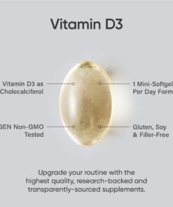 Sports Research Vitamin D3 5000 IU with Coconut MCT Oil - High Potency Vitamin D Supplement for Immune & Bone Support - Non-GMO Verified, Gluten & Soy Free – 125mcg, 360 Liquid Softgels 360 Count (Pack of 1) 30 61Fptm6RL