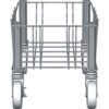 Rubbermaid Commercial Products Slim Jim Container Trash Can Dolly with Wheels, Stainless Steel, Easy Transport/Maneuverability of 16/23 Gallon Slim Jim Containers/Recycling Single 6 61Fr4OWTzqL