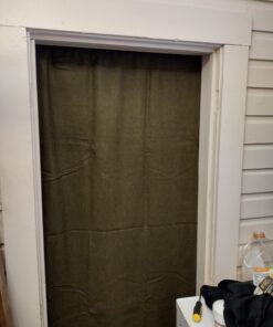 Olive Drab Green Warm Fire Retardant Blanket, 66" x 90" (80% Wool)-US Military Style 33 61FrB8qiZzL