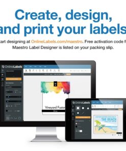 1.5 Inch Round Labels - Pack of 3,000 Circle Stickers, 100 Sheets - Inkjet/Laser Printer - Online Labels 100 Sheet Pack 18 61FrVG7fubL 1