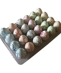 Jofan 24 PCS Dinosaur Eggs That Hatch Growing Easter Eggs with Mini Dinosaur Toys Inside for Kids Boys Girls Easter Basket Stuffers Gifts Fillers Party Favors Supplies 32 61FsYmsGgbL