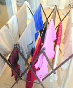 Household Essentials 5175 Collapsible Expandable Metal Clothes Drying Rack, Antique Bronze, STORAGE 31 61FtzQkcBTL