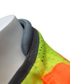 Radians SV55 Class 2 Heavy Woven Two Tone Engineer Vest with Padded Neck to Support Extra Weight in Cargo Pockets X-Large Green 20 61FuNGCfMIL 1