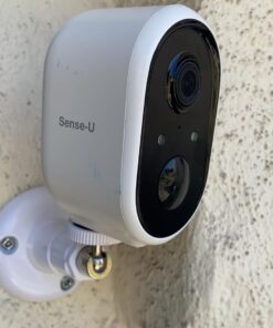 Sense-U Security Wireless Camera 2 for Outdoor or Indoor, FSA&HSA Eligible, HD Smart Monitor for Baby, Pet, Human, with Night Vision, PIR Motion Detection, Siren Alarm, No Monthly Fee 38 61G 5DabdwL
