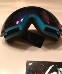 ZIONOR X4 Ski Goggles Magnetic Lens - Snowboard Snow Goggles for Men Women Adult A0 Vlt 13.67% Blue Lens Blue Frame 71 61G f39lsTL