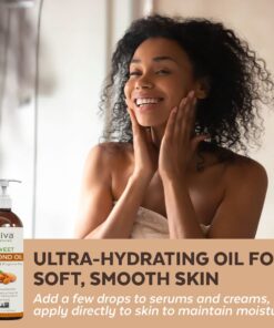 Alternative view of Viva Naturals Sweet Almond Oil - 100% Pure Hair and Skin Softener, Non-Greasy for Massage, Carrier Oil for Essential Oils and DIY Beauty Blends, Expeller-Pressed Almond Oil for Body, Non-GMO, 16 fl oz 16 Fl Oz (Pack of 1)