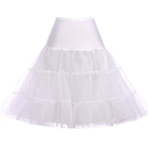 GRACE KARIN Women's 50s Petticoat Skirts Tutu Crinoline Slips Underskirts CL008922 X-Large White