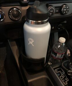 Integral Ultimate Expander Car Cup Holder - Adjustable Base - Expander & Organizer for Vehicles - Compatible with Coffee Mug, Yeti 14/24/36/46oz, Ramblers, Hydro Flasks 32/40oz, 3.4"-4.0" Bottles Black 1 Pack 31 61G4U3GKyL 1