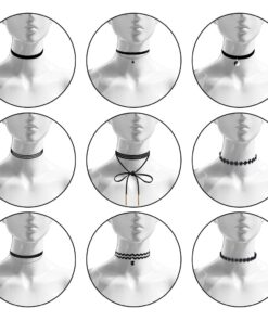 Outee 9 Pcs Choker Set Black Chokers Necklaces for Women Black Velvet Choker Necklaces for Teen Girls Henna Tattoo Ribbon Chokers for Women 30 61G66g3cqhL