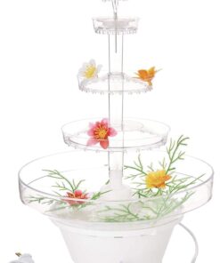 Crafts Central Small 13" Inch Lighted Plastic Water Fountain for Weddings, Cake Centerpiece, and Office Decor 16 61G6I4ED6qL