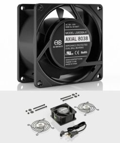 AC Infinity AXIAL 8038, Quiet Muffin Fan, 120V AC 80mm x 38mm Low Speed, UL-Certified for DIY Cooling Ventilation Exhaust Projects 31 61G6m1rs3TL