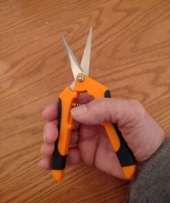 VIVOSUN 6.5 Inch Gardening Scissors Hand Pruner Pruning Shear with Straight Stainless Steel Blades Orange 1-Pack Straight Blade 40 61G9jeN9noL