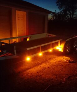 TMH Pack of 20 10 pcs Amber 10 pcs Red 3.8" 6 LED Side Marker Lights, Trailer Marker Lights, Rear Side Marker Lamp, Led Marker Lights for Trucks, Cab Marker, RV Marker light 17 61GAWX5PQkL