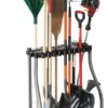 Rubbermaid Garage Tool Tower Rack, Easy to Assemble, Wheeled, Organizes up to 40 Long-Handled Tools/Rakes/ Brooms/Shovles in Home/House/Outdoor/Shed, Black Garden 18 61GBGgjuRYL