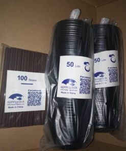 SPRINGPACK Disposable Paper Coffee Cups with Lids, 100 pack 12 oz Ripple Wall Insulated To Go Coffee Cups for Hot/Cold Beverage, Recyclable Takeaway Drinking Cups for Home Office Cafe Party 49 61GBPrwh4RL