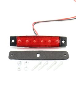 TMH Pack of 20 10 pcs Amber 10 pcs Red 3.8" 6 LED Side Marker Lights, Trailer Marker Lights, Rear Side Marker Lamp, Led Marker Lights for Trucks, Cab Marker, RV Marker light 15 61GBjjJnBiL