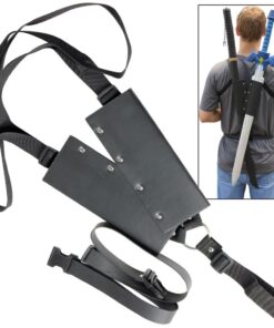 Armory Replicas™ - Titan Attack Kirito's Elucidator Foam Sword - Shingeki no Kyojin Fantasy Foam Sword for LARP - Ideal for LARP, Halloween Costumes, Cosplay PACK 2 with SHEATH GREY and AQUA SWORD SET WITH SHEATH 22 61GBxyjwjhL