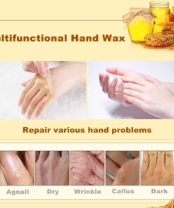 XY Fancy Hands Care Paraffin Milk & Honey Moisturizing Peel Off Hand Wax Mask Hydrating Exfoliating Nourish Skin 5.3oz/150ml 15 61GGvqVVCML