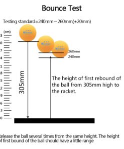 KEVENZ 60-Pack 3 Star Ping Pong Balls, 40+mm Advanced Table Tennis Ball, Bulk Outdoor Ping Pong Balls, Orange A, Orange, 60-Pack 17 61GIDR3jQML
