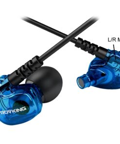 Alternative view of Rovking Sport Headphones Wired Sweatproof, Over Ear Earbuds for Running Gym Workout Exercise Jogging, Stereo in Ear Earphones with Mic, Noise Isolating Earhook Ear Buds for Cell Phone MP3 Laptop Blue