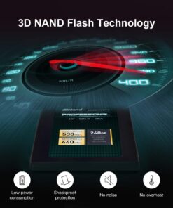 INLAND Professional 240GB SSD 3D NAND SATA III 6Gb/s 2.5" 7mm Internal Solid State Drive (240G) 17 61GLr48paZL