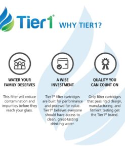 Tier1 WF1CB Refrigerator Water Filter 3-pk | Replacement for Frigidaire PureSource WFCB, RG100, WF284, NGRG-2000, Kenmore 469906, 469910, 9910, Fridge Filter 13 61GMUr7p3sL