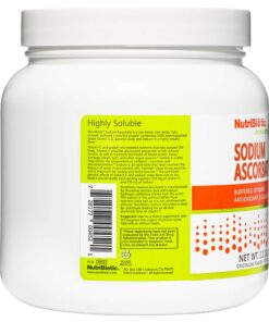 NutriBiotic - Sodium Ascorbate Buffered Vitamin C Powder, 2.2 Lb | Vegan, Non-Acidic & Easier on Digestion Than Ascorbic Acid | Essential Immune Support & Antioxidant Supplement | Gluten & GMO Free 2.2 Pound (Pack of 1) 13 61GMiiKZpaL