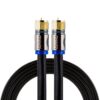 PHILIPS RG6 Quad Shield Coaxial Cable, 6 ft. in-Wall Rated, Ideal for TV Antenna DVR Satellite Cable, F-Type Connectors, 3 Ghz Digital, Black, SWX9444B/27 6 ft. 55 61GMmswCC3L