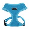 Puppia Soft Dog Harness No Choke Over-The-Head Triple Layered Breathable Mesh Adjustable Chest Belt and Quick-Release Buckle, Sky Blue, Medium M (Neck: 12", Chest: 16"-22") 31 61GOH7J6keL