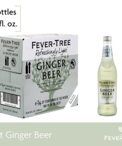 Fever-Tree Refreshingly Light Ginger Beer, No Artificial Sweeteners, Flavourings or Preservatives, 16.9 Ounce 500 ml (Pack of 8) 16.9 Fl Oz (Pack of 8) 18 61GQEYmSRLL