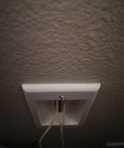 PowerBridge Two-CK Dual Outlet TV Cord Hider for Wall Mounted TV’s - Recessed in-Wall Cable Hider System for Power & Low Voltage - Matches Existing Outlets - Hide Wires with This Easy DIY Install Kit Dual Power 71 61GQSNbu1dL