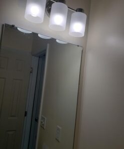 Westinghouse Lighting 6227900 Sylvestre Three-Light Interior Wall Fixture, Brushed Nickel Finish with Frosted Seeded Glass, 3, White 20 61GRQX ZJHL