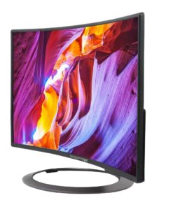 Sceptre C248W-1920R 24" Curved 75Hz Gaming LED Monitor Full HD 1080P HDMI DisplayPort VGA Speakers Ultra Thin Metal Black Single 21 61GTb7JywFL