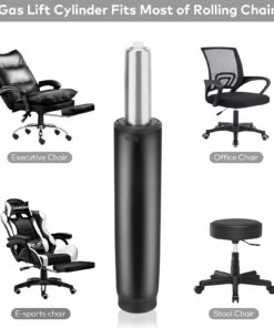 DOZYANT Gas Lift Cylinder Replacement,Hydraulic Pneumatic Shock Piston Heavy Duty (450 lbs) Universal Size Fits Most Executive Office Chairs, Highest End Class 4 Black 41 61GUFJc70L