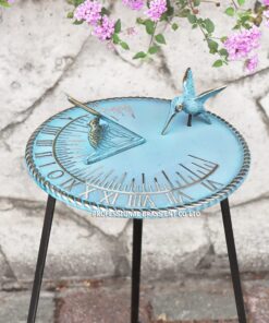 Brass Decorative Hummingbird Sundial 10" Inches Wide 9 61GV o KCSL