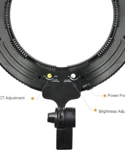 LimoStudio LED Ring Light 18-inch Diameter, Color Temperature Control Available: 3200K–5600K with Height 71.5" Tripod Stand, Cell Phone Holder, 360° Mini Ball Head Adapter, AGG1451 19 61GWbzLZ8L