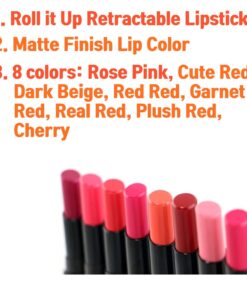 Nabi Cosmetics Professional Matte Lipstick Set of 8 Premium Colors 31 61GXBkOvrgL