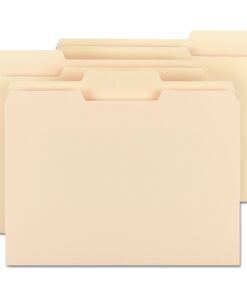 Alternative view of Smead File Folder, 1/3-Cut Tab, Letter Size, Manila , Assorted Positions, 100 Per Box (10330)