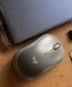 Logitech M185 Wireless Mouse, 2.4GHz with USB Mini Receiver, 12-Month Battery Life, 1000 DPI Optical Tracking, Ambidextrous PC/Mac/Laptop - Swift Gray USB Receiver 49 61GYIUe040L