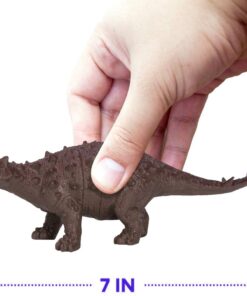 Kids Dinosaur Figures Toys, 7 Inch Jumbo Plastic Dinosaur Playset, STEM Educational Realistic Dinosaur Figurine for Boys Girls Toddlers Including T-Rex, Stegosaurus, Triceratops, Monoclonius, 12 Pack 22 61GZ8j3e jL