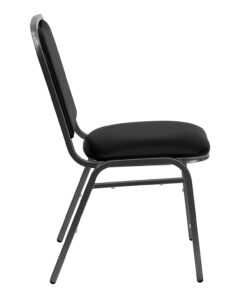 Flash Furniture HERCULES Series Stacking Banquet Chair in Black Vinyl - Silver Vein Frame 1 Pack 17 61GZX0IbUdL
