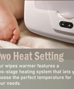 GOGO pure Baby Wipe Warmer and Dispenser, Advanced Features with 4 Bright Auto Off LED Ample Lights for Easy Nighttime Changes, Dual Heat for Baby's Comfort, Improved Design and Only at Amazon 26 61GaP2P3Q1L