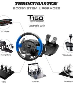 Thrustmaster T150 RS Racing Wheel Racing Wheel and Pedals (PS5, PS4, PC) Black Thrustmaster T150 RS Racing Wheel 27 61Gb4QdLT3L
